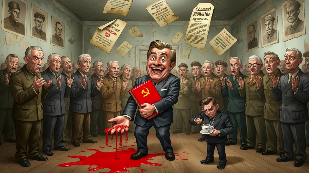 Cover art: Bořič rudé strany s knížkou v kapse