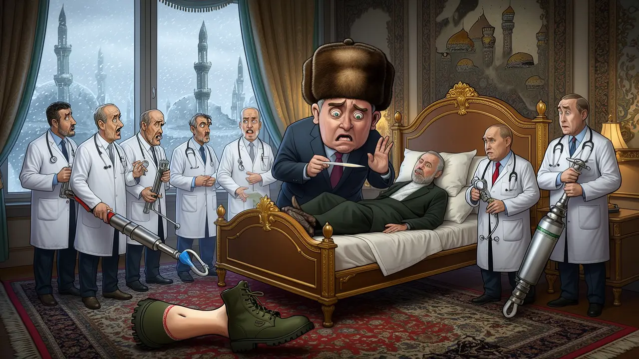Cover art: Teheránský trůn je prázdný, noha zůstala doma