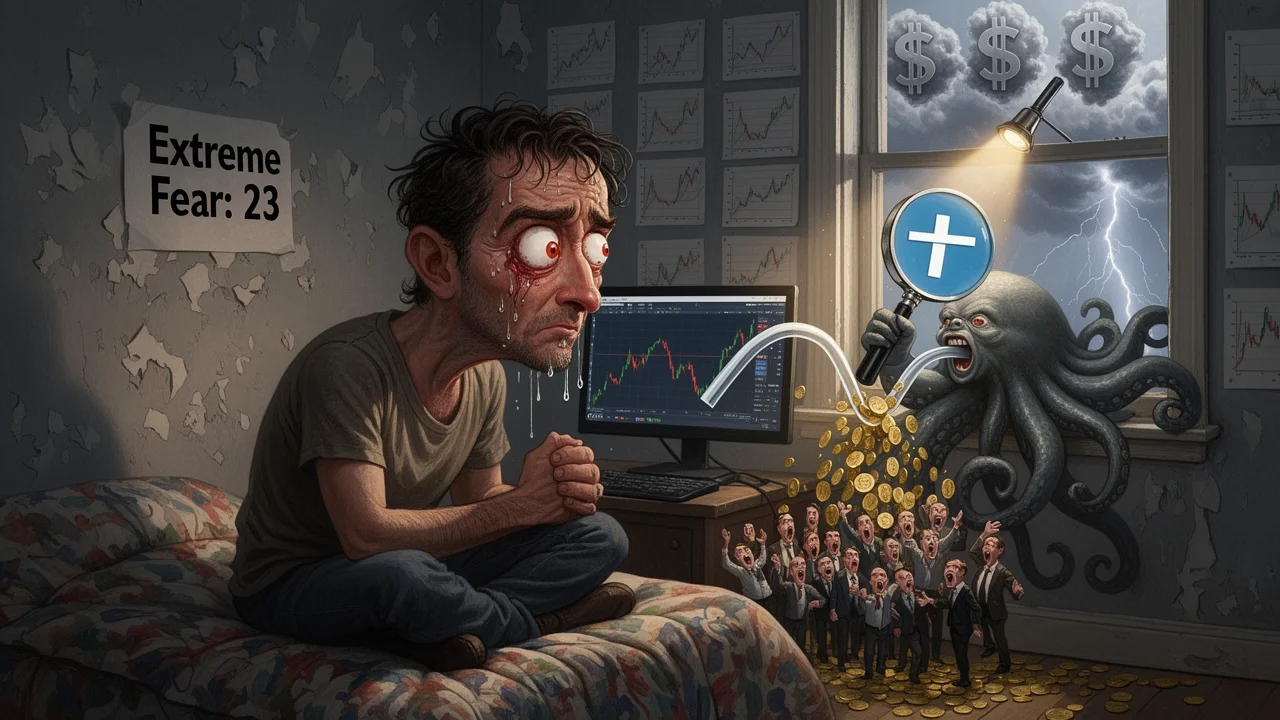 Cover art: Krabí tanec Bitkojnu když trh usíná nudou