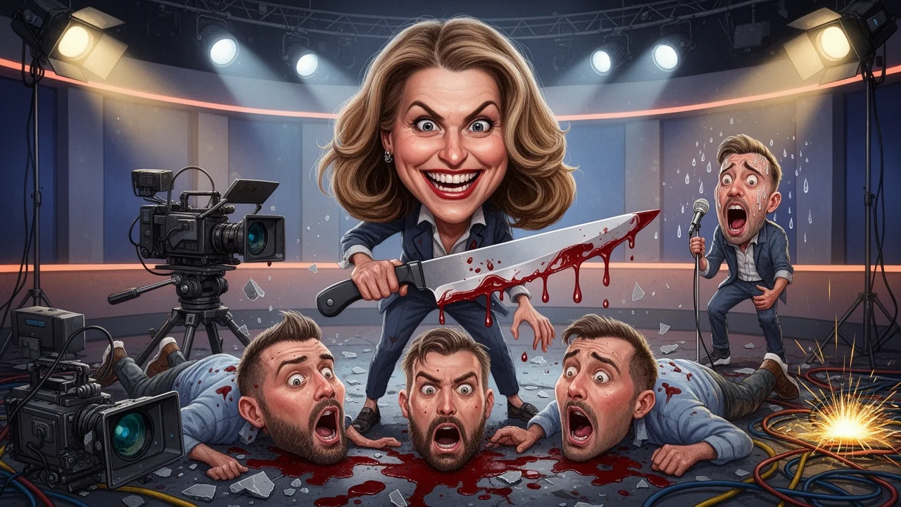 Cover art: Krvavý tanec ve stínu televizní obrazovky