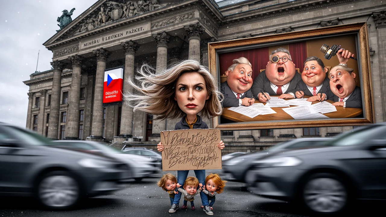 Cover art: Jedna žena venku, stovky hluchých pánů u moci