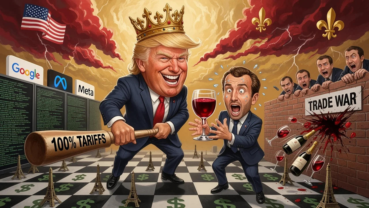 Cover art: Jak Donald Trump vyměnil francouzské víno za Facebook