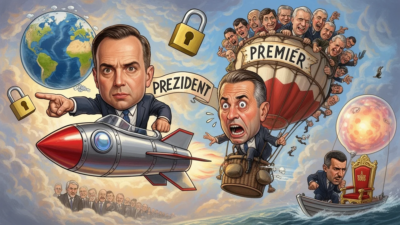 Cover art: Prezidentská kampaň maskovaná za mezinárodní ostudu v