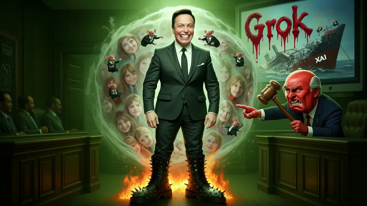 Cover art: Miliardářův stroj na peníze, co svléká nevinné děti