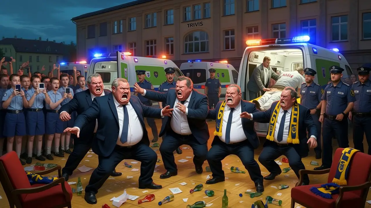 Cover art: Maturitní ples policistů musela rozhánět skutečná policie