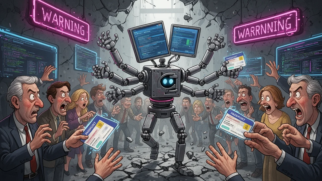 Cover art: Chytrý algoritmus žádá tvé doklady a tvou tvář