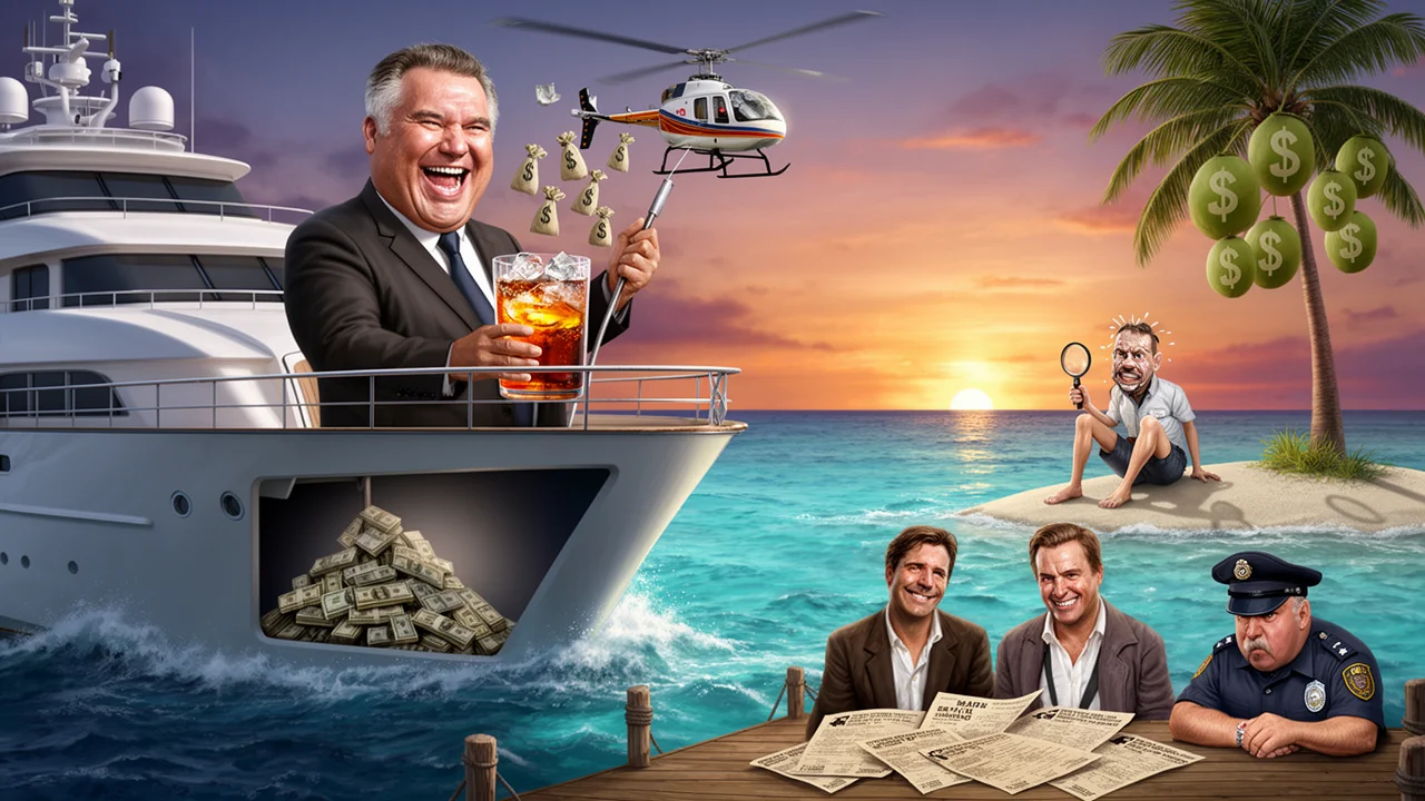 Cover art: Půl miliardy v tašce a drahé drinky na vlnách