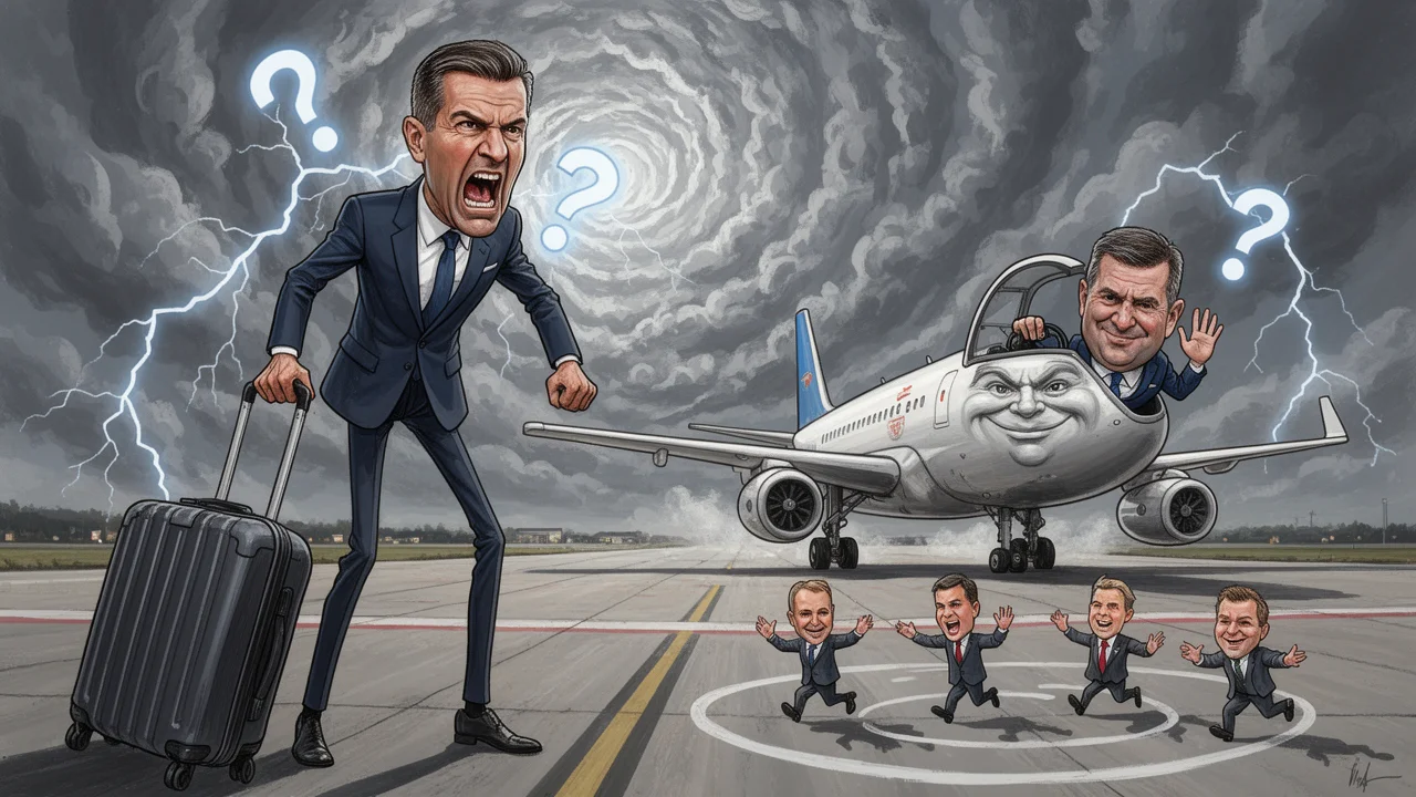 Cover art: Prezident ztratil své letadlo a národ se směje