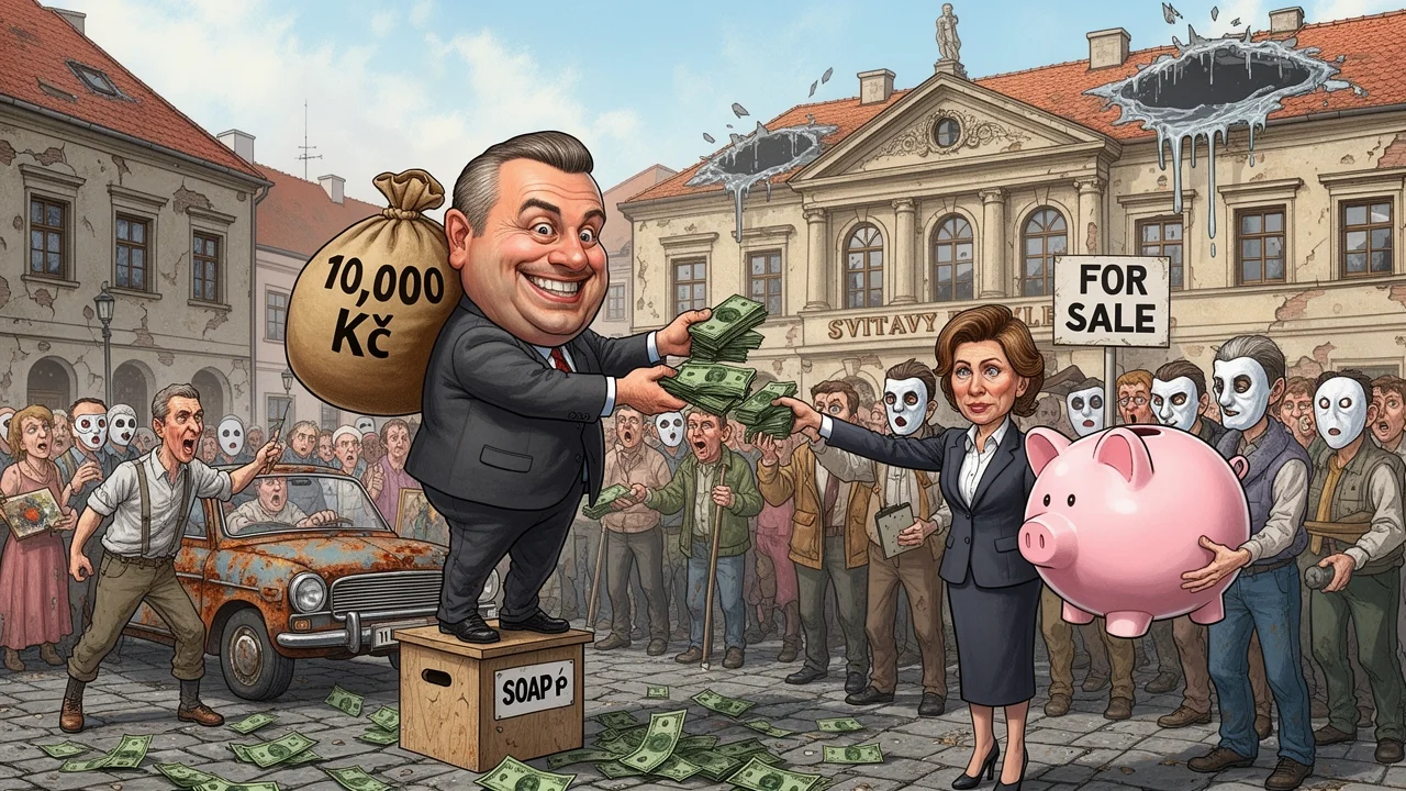 Cover art: Deset tisíc na ruku za novou adresu ve Svitavách