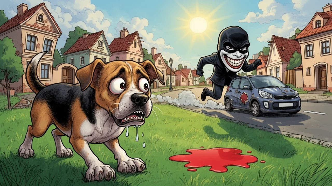 Cover art: Karikaturista domaloval, na ulici schytal pět ran