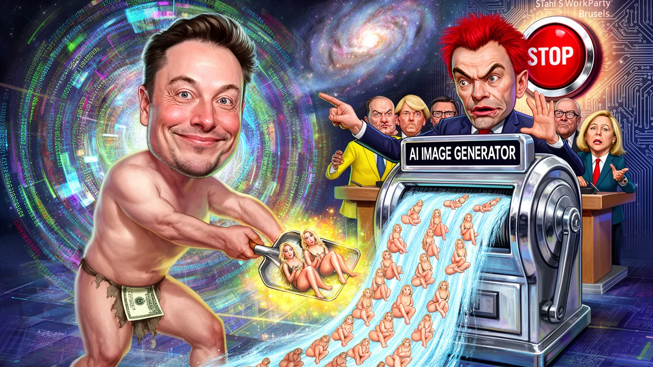 Cover art: Miliardářův robot svléká davy a Markéta mu dává facku