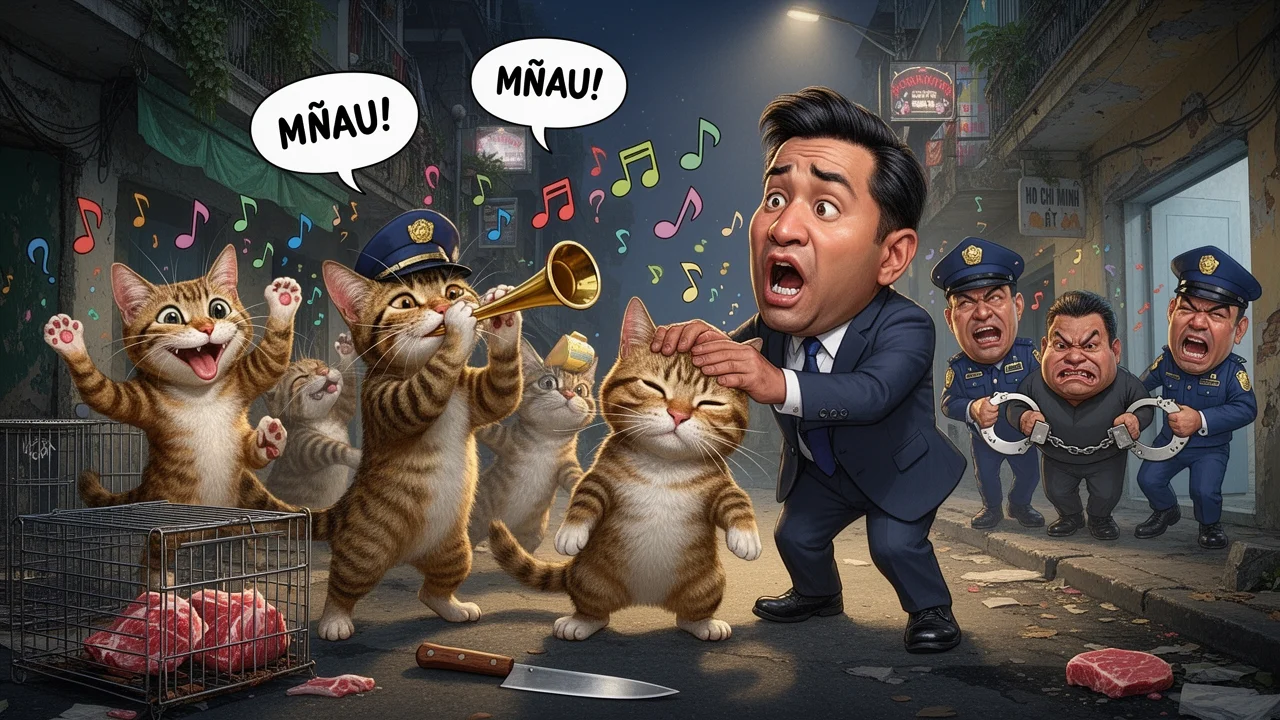 Cover art: Velký tygr na ledu a spravedlnost pro mňoukající oběti