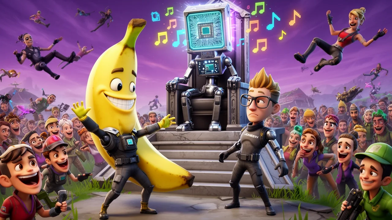 Cover art: Robotický banán Peely vám lásku nevyzná ani neporadí s
