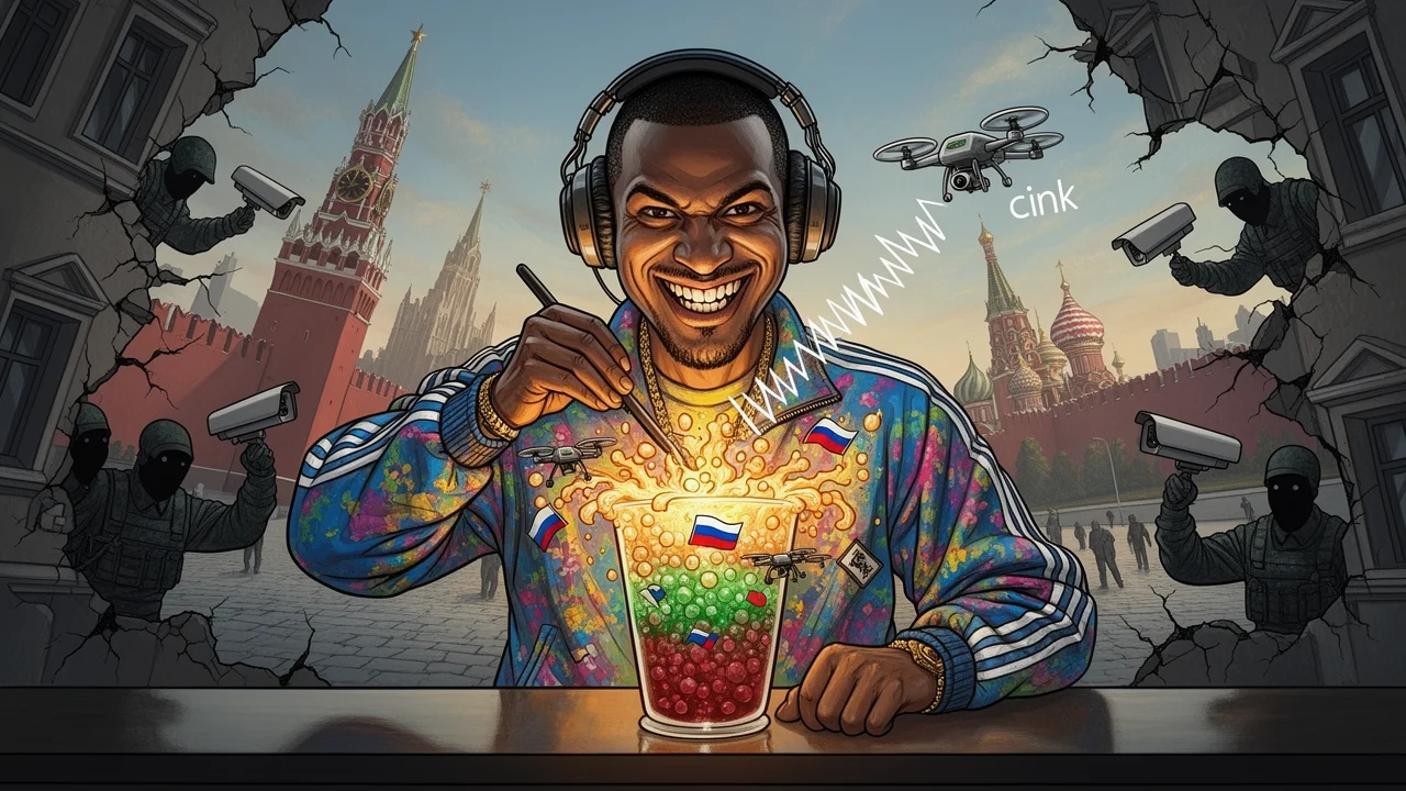 Cover art: Slovenská dlažba s vůní výbušnin letí do Moskvy