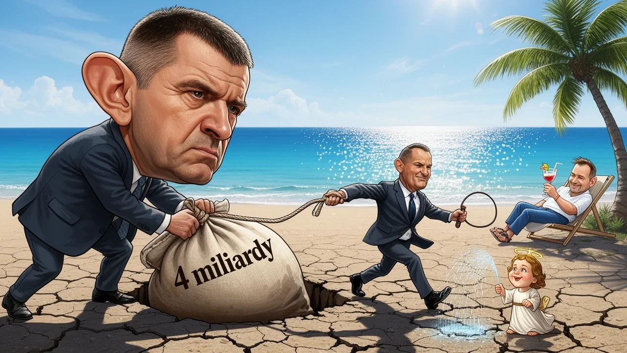 Cover art: Modlitba za déšť a ztracený ministr na dovolené