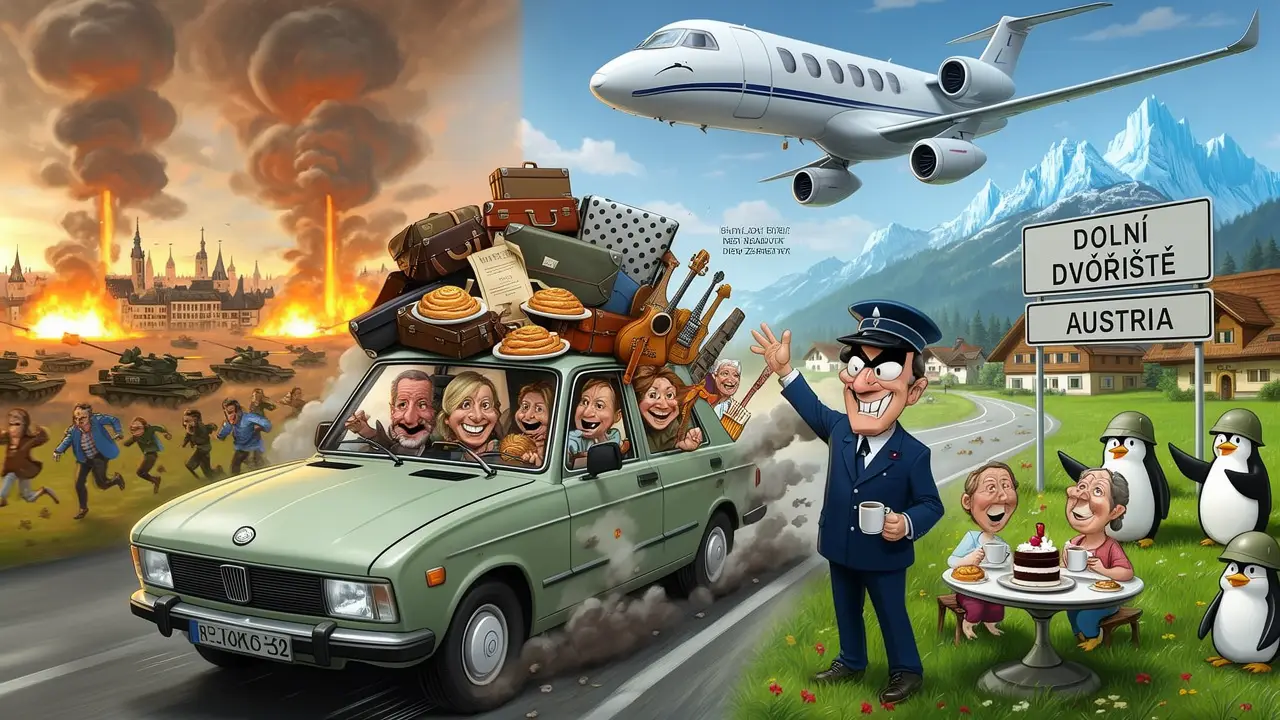Cover art: Exkluzivní last minute zájezd do bezpečí, hned za čárou u