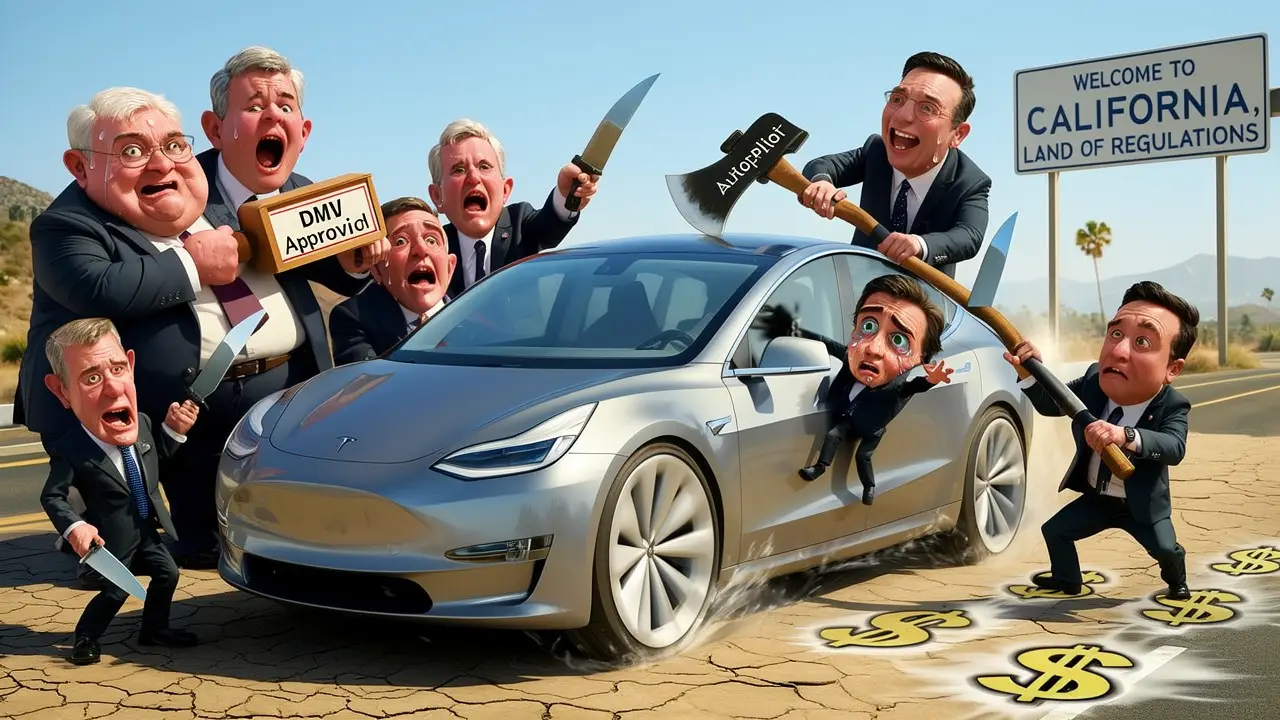 Cover art: Jak se Tesla vyhnula zákazu v Kalifornii tím, že couvla