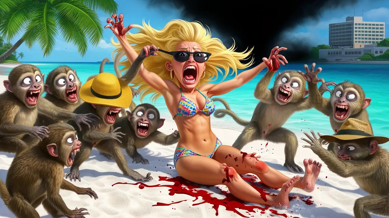 Cover art: Julia a gang drzých makaků