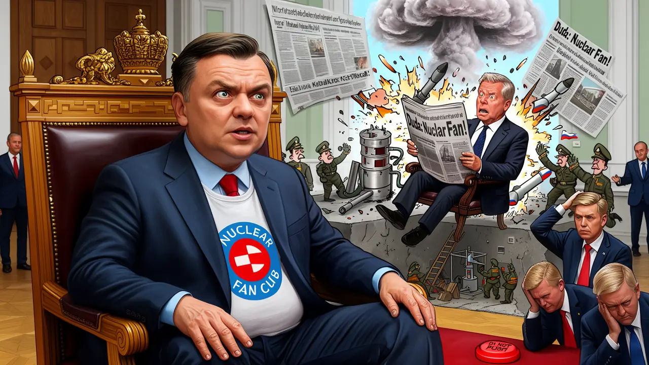 Cover art: Velký fanda atomu, co touží po hřibu na zahradě