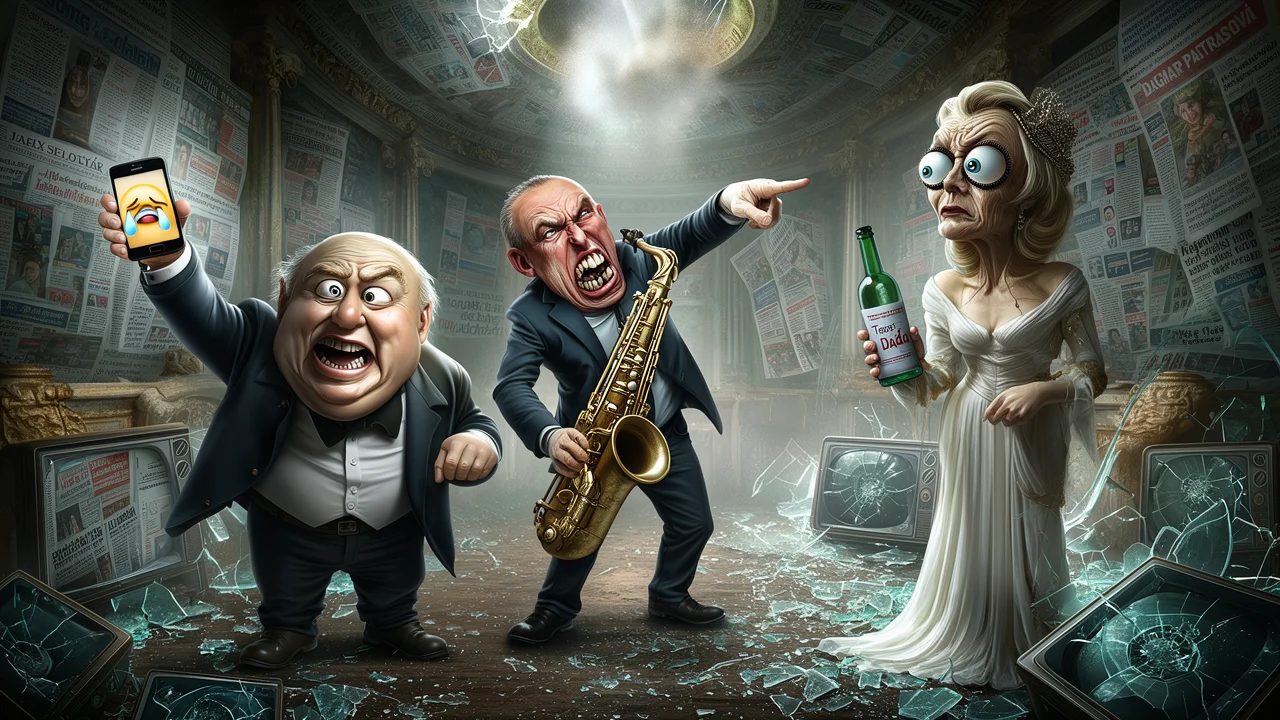 Cover art: Absurdní divadlo plné cizích slz a starých lží