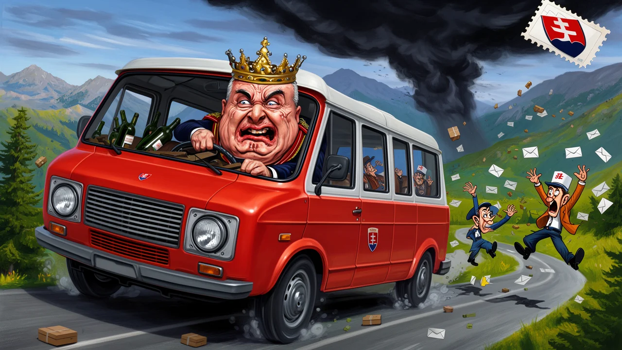 Cover art: Mistr poštovních služeb nezvládl slovenskou jízdu