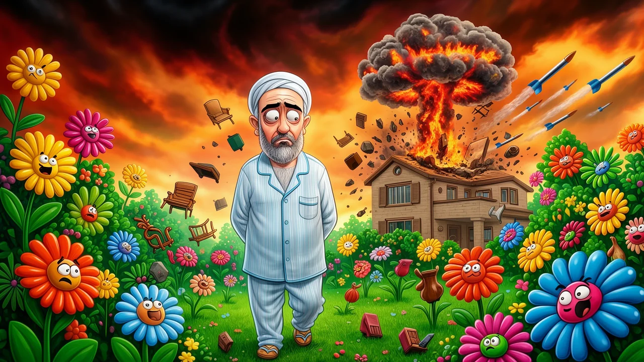 Cover art: Absurdní procházka, která zesměšnila letící rakety