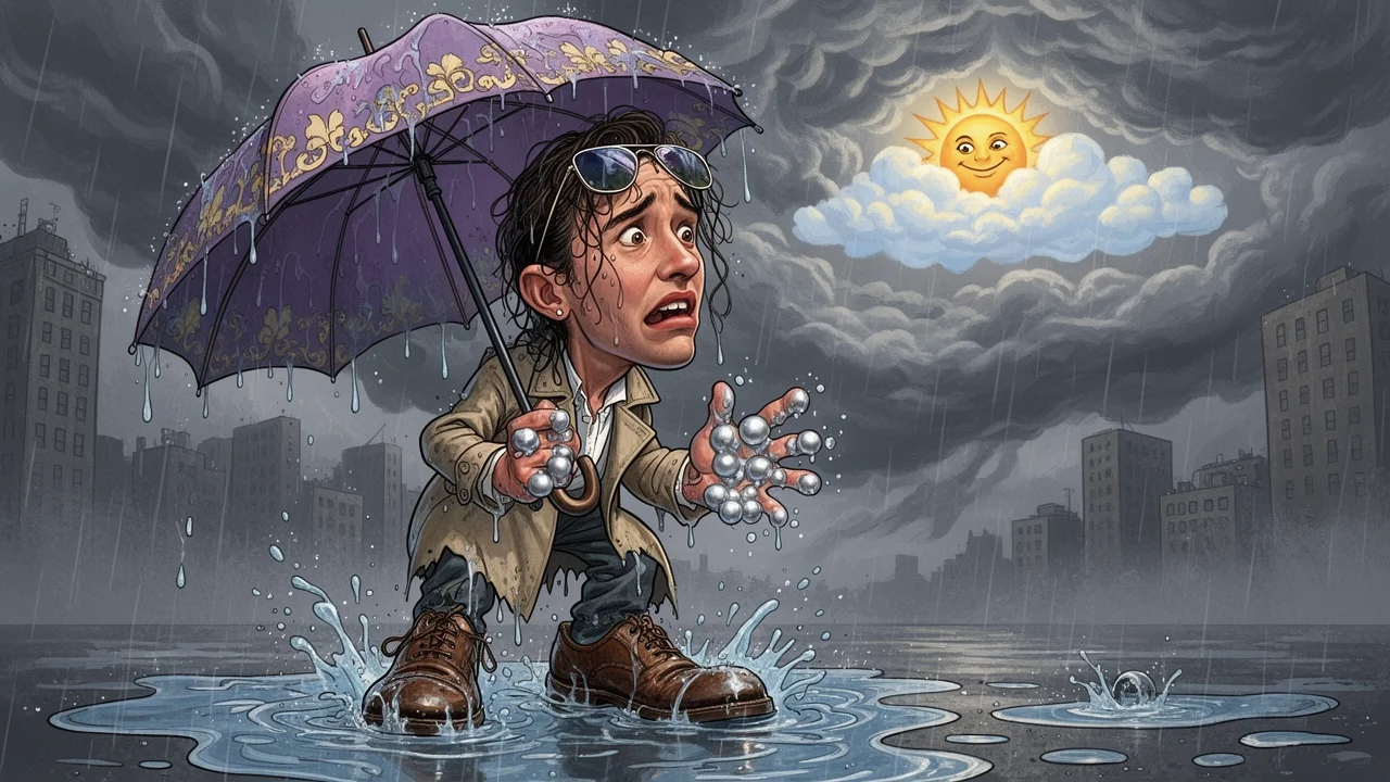 Cover art: Mokrý trenčkot a ojedinělé bouřky
