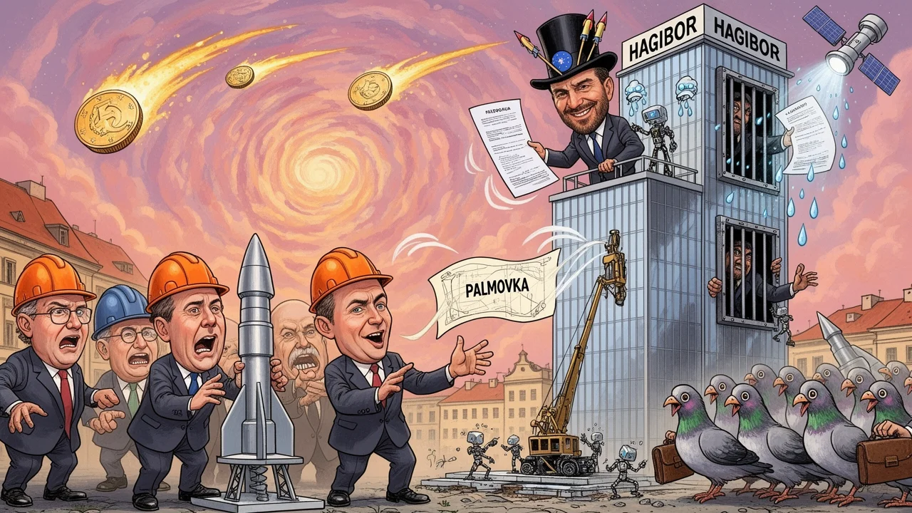 Cover art: Cesta z Palmovky do vesmíru přes kanceláře miliardáře