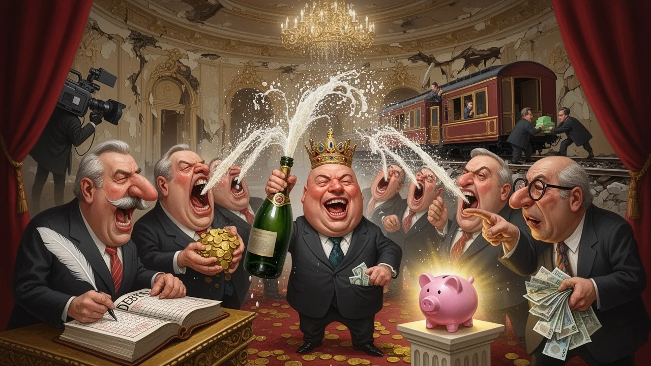 Cover art: Kouzelné slůvko investice vyřeší všechny naše státní dluhy