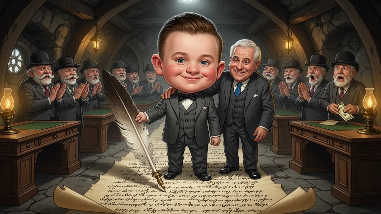 Cover art: Sedmnáctiletý kluk píše předpisy v jeskyních pro tatínka