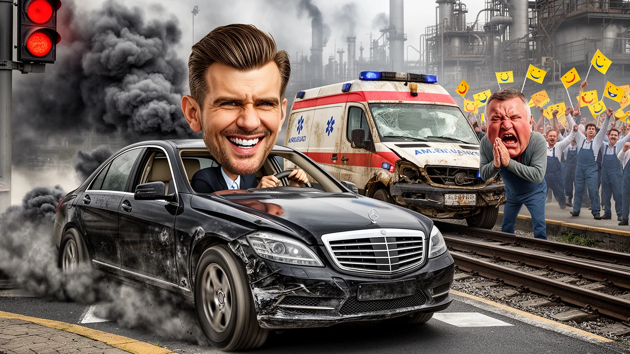 Cover art: Sanitka na střeše a zachráněný lídr Motoristů