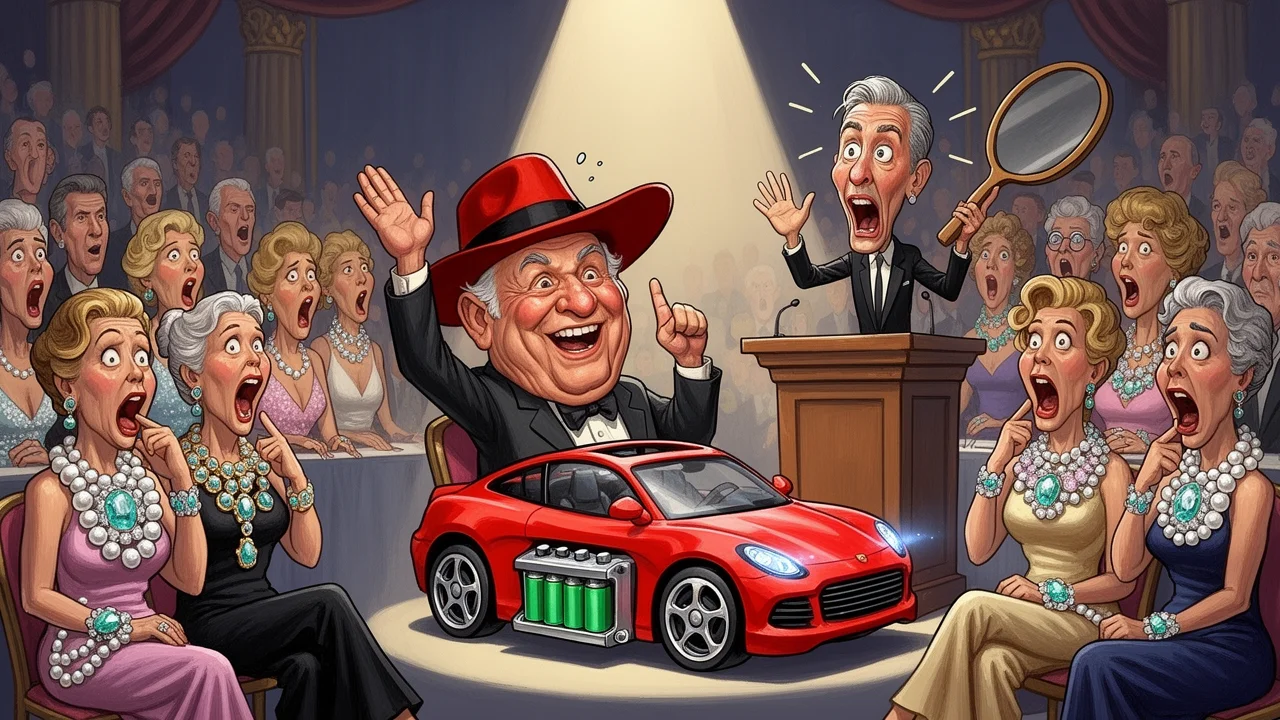Cover art: Červený klobouk a tiché Ferrari za osm set milionů