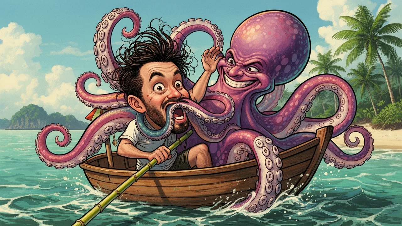 Cover art: Chapadla na tváři aneb podmořská pomsta na Palawanu