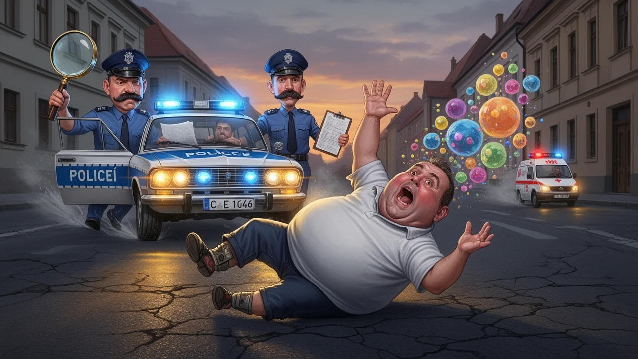 Cover art: Příběh o sražení autem v Žatci, které se nikdy nestalo