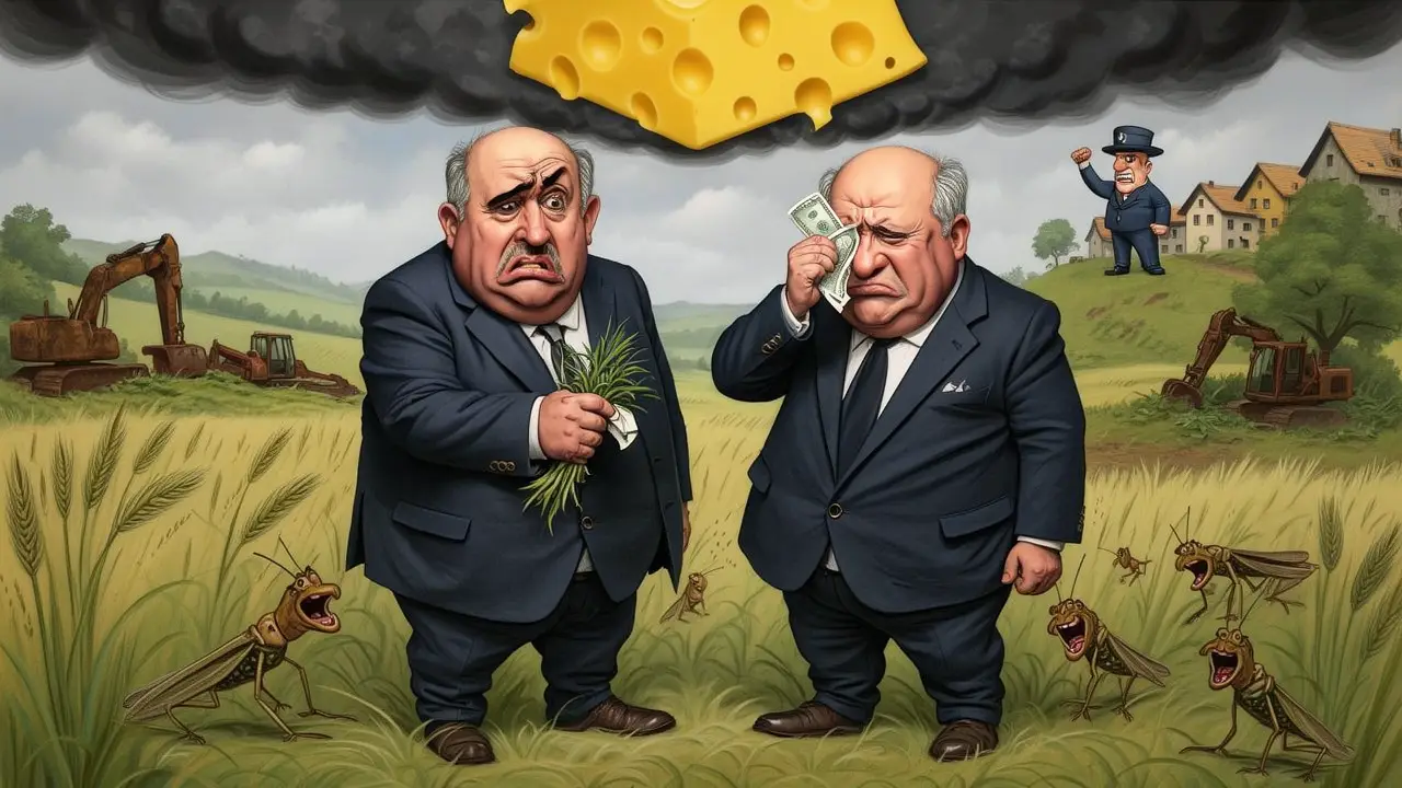 Cover art: Velký sen o parcelách, co skončil jenom hlínou