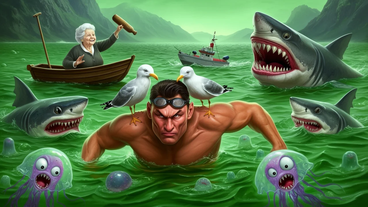 Cover art: Plavčík z teplého bazénu uprostřed ledového pekla