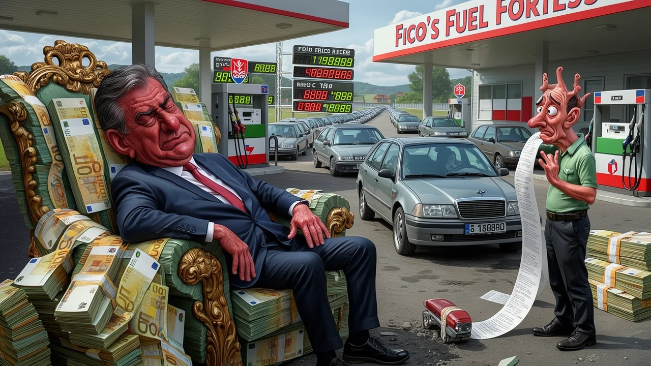 Cover art: Ficova naftová opona drtí peněženky cizinců