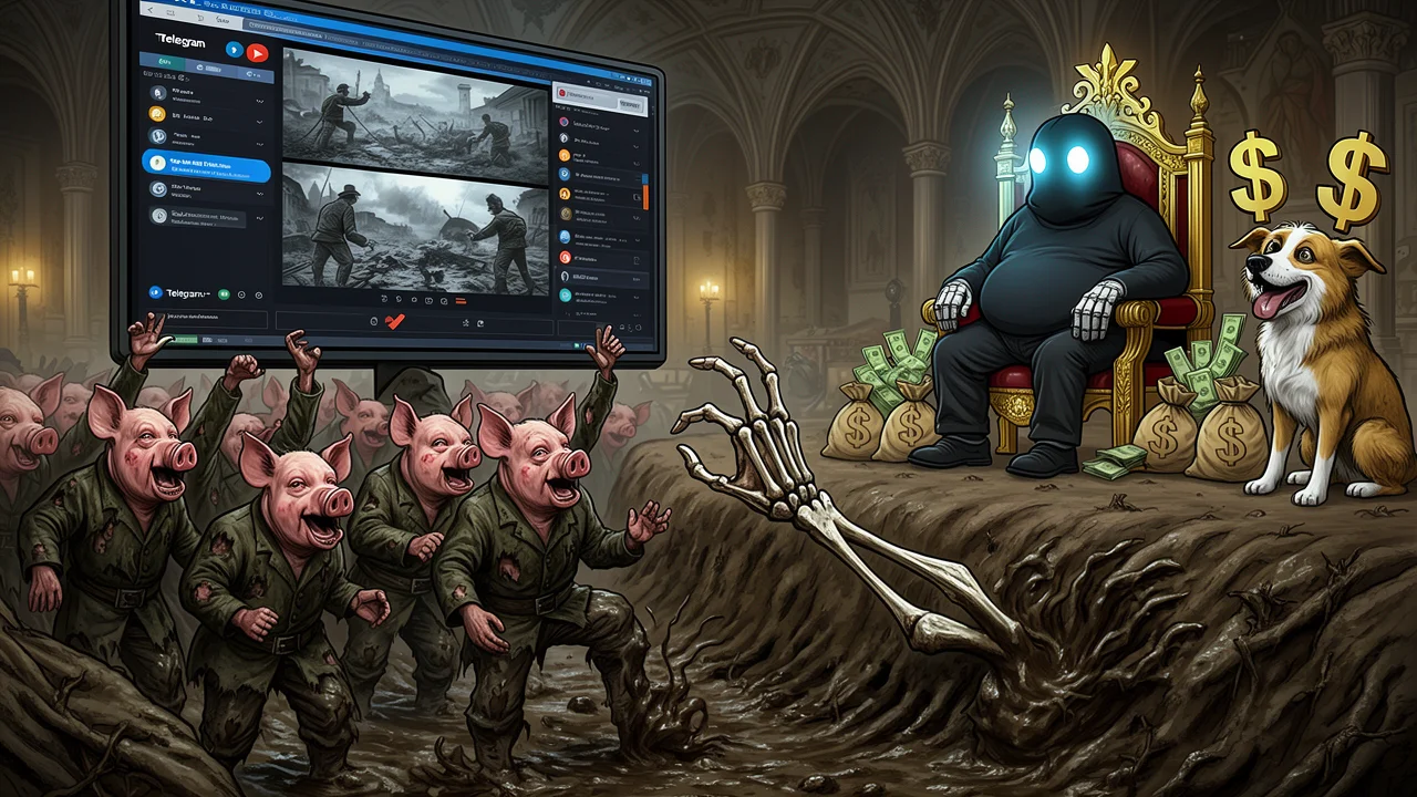 Cover art: Krvavý byznys, kde mrtví platí za lajky