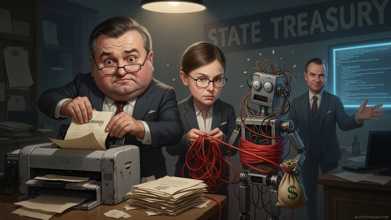 Cover art: Státní kasa prázdná, tak ať platí chytrý algoritmus