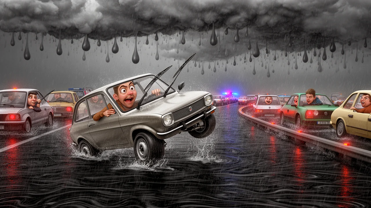 Cover art: Blesky nad dálnicí a stěrače ztrácí tempo