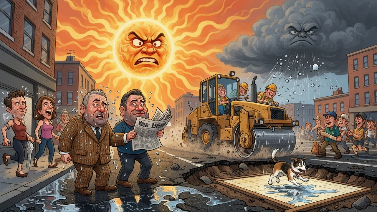 Cover art: Rozteklý asfalt a hněv horkého víkendu