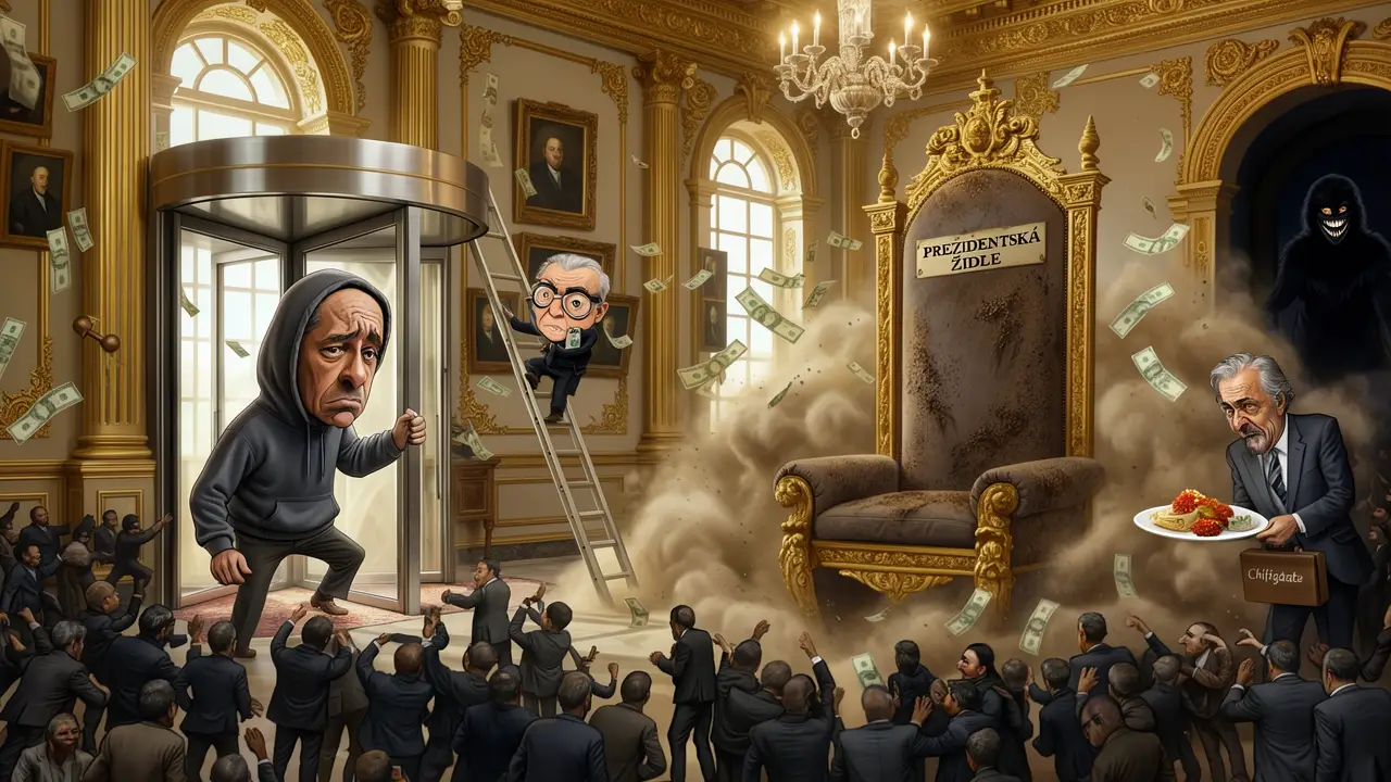 Cover art: Prezident na čtvrt roku a čínské nudle