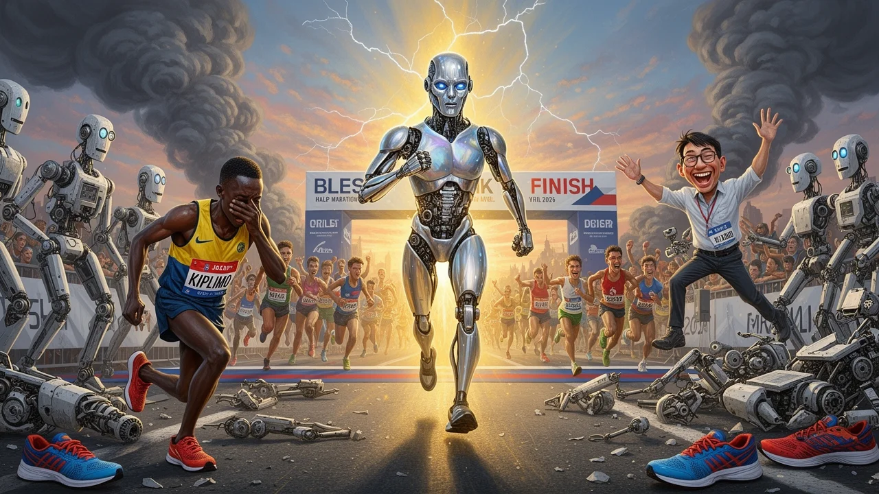 Cover art: Stroje rozdrtily všechny běžce v Pekingu