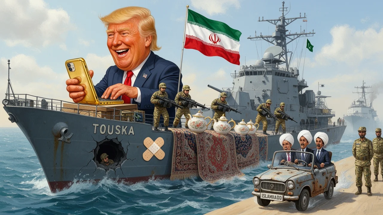 Cover art: Absurdní vyjednávání s dírou ve strojovně