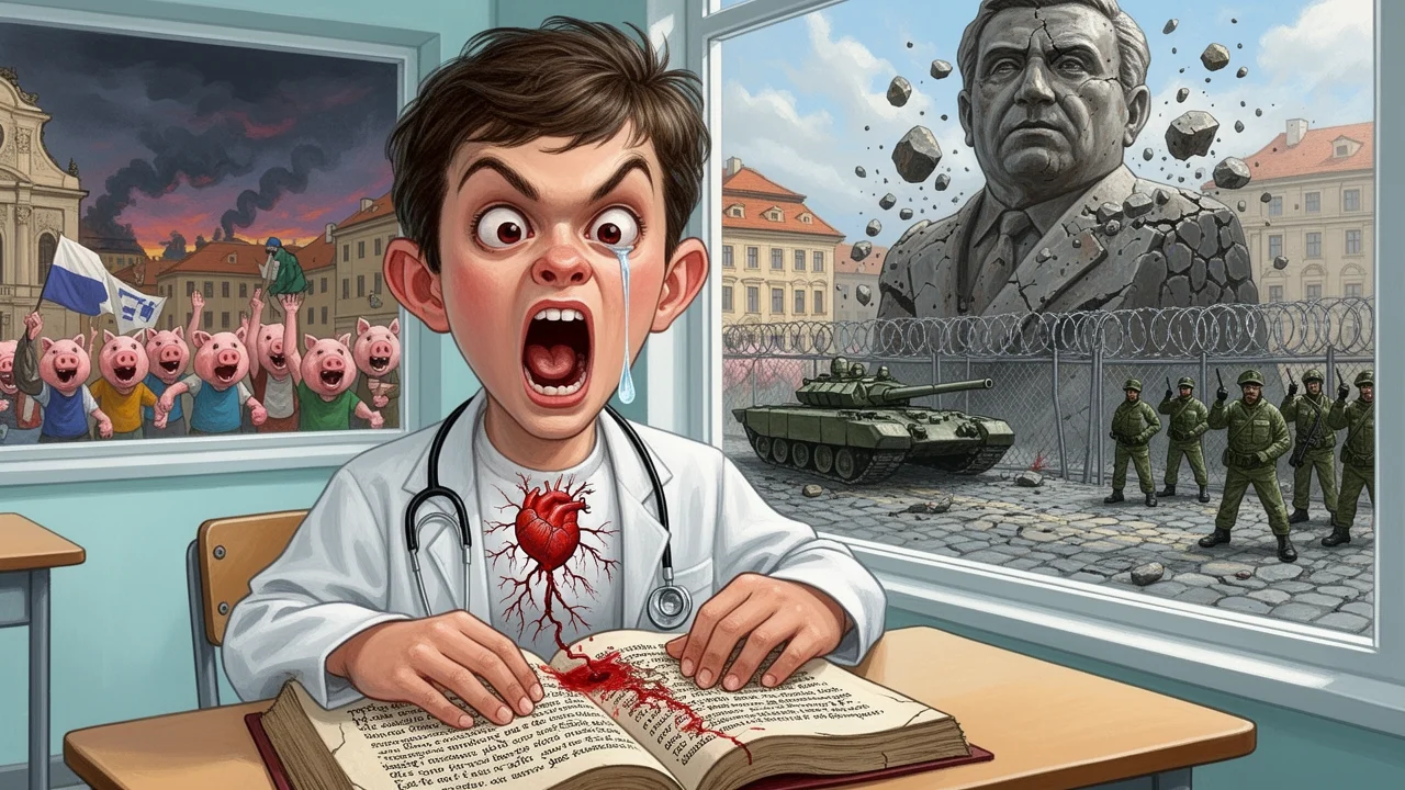 Cover art: Lékař tajně touží po válce za mír