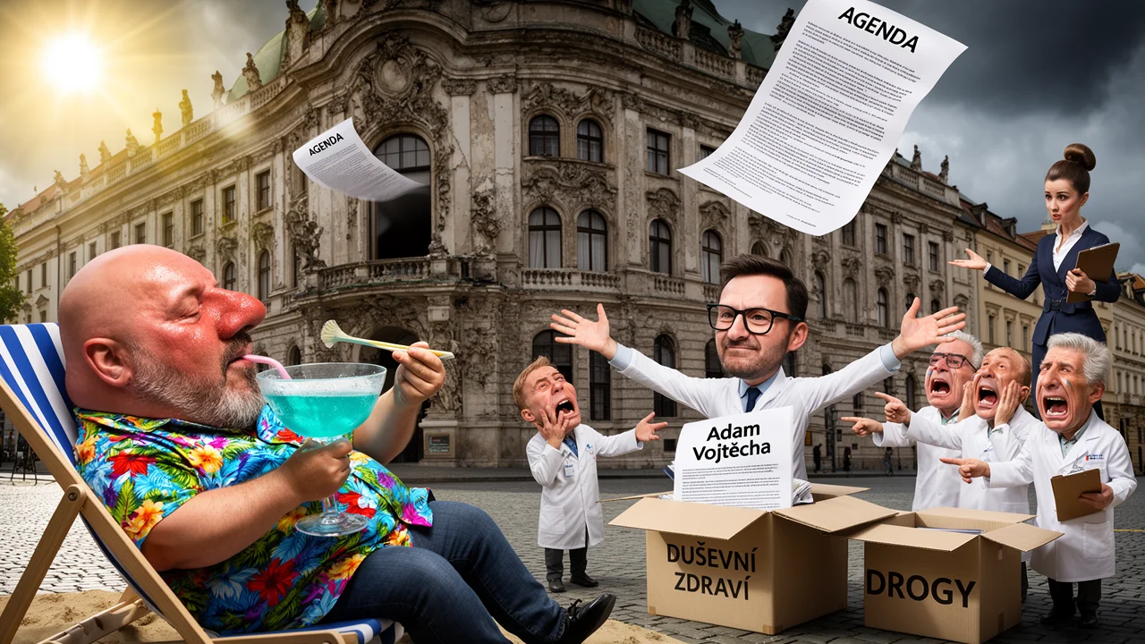 Cover art: Zpráva na pláži a rošáda pro ministra