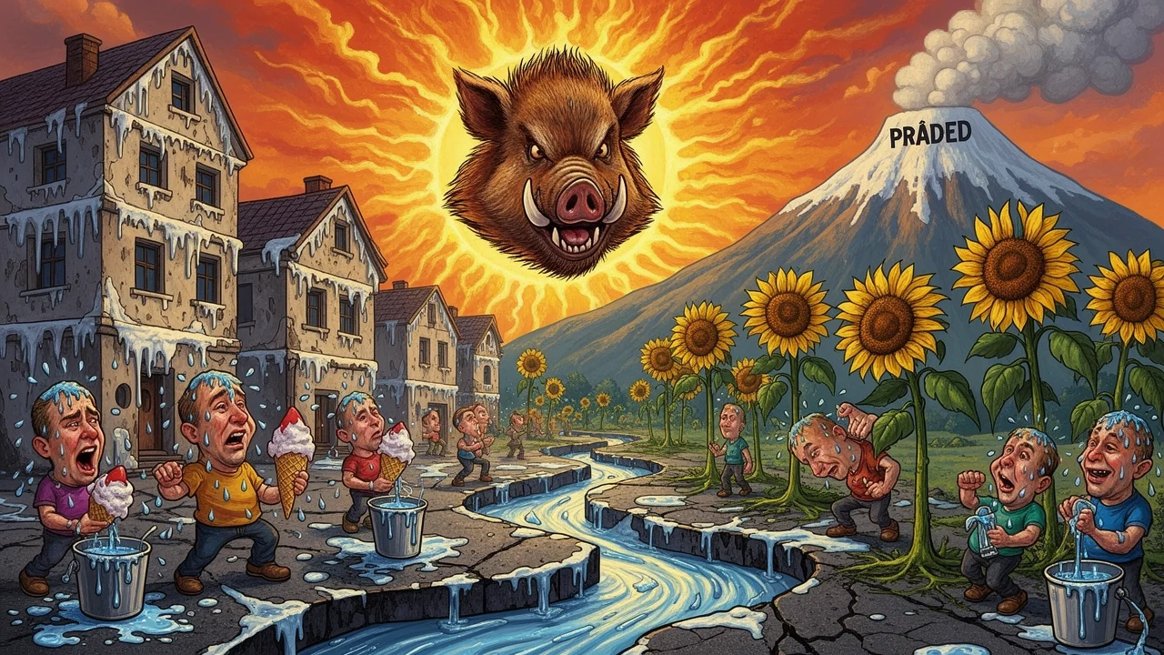 Cover art: Osmnáct míst v jednom ohni a Praděd taje smíchy