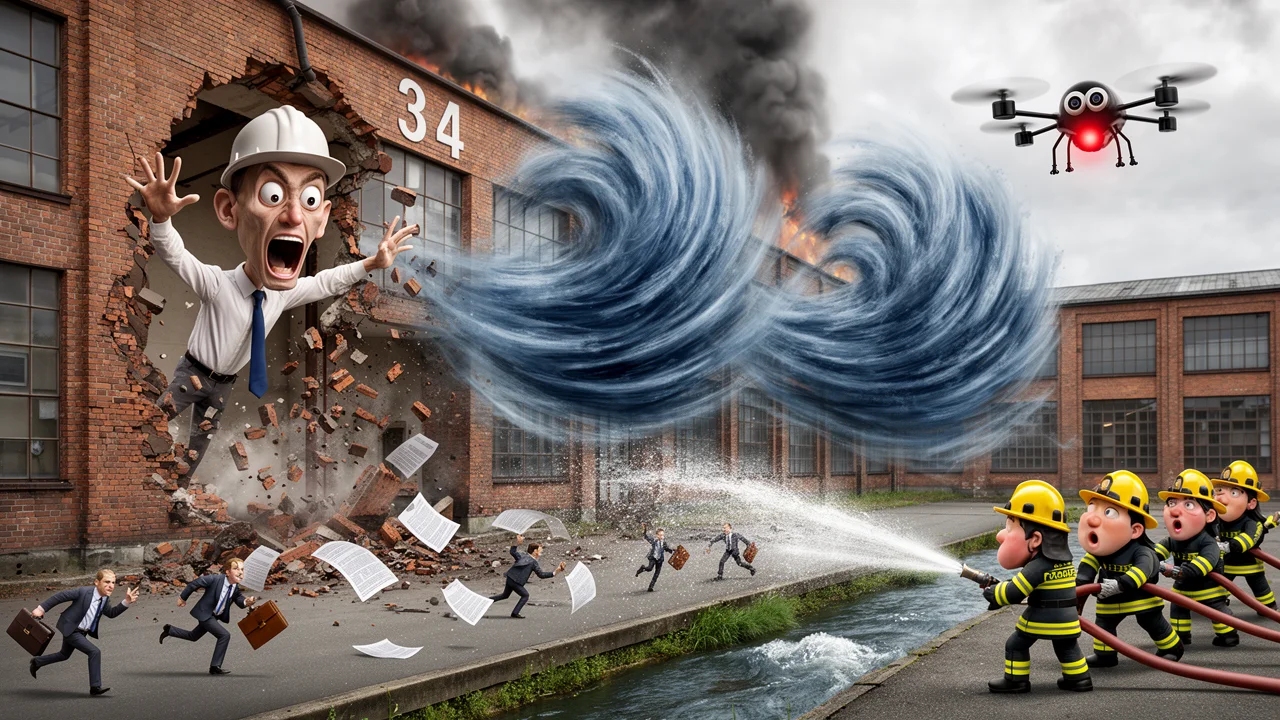 Cover art: Jak vítr vtrhl do Baťova areálu a vyhnal dvacet lidí z