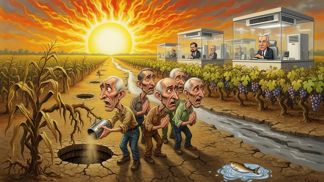 Cover art: Jižní Morava na suchu a v sudech zbyl jen prach