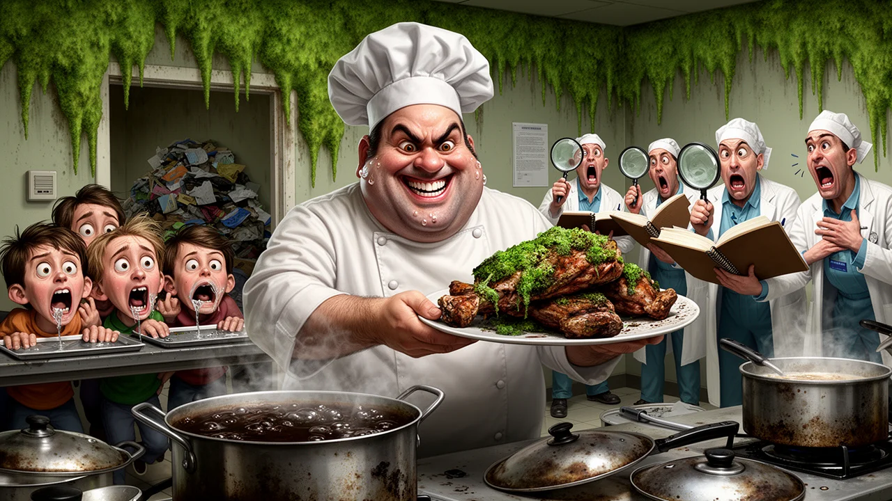 Cover art: Plíseň na zdi dětem píše dnešní obědové menu